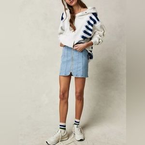 NWT🔥$68🌎We The Free "Layla" Lightweight Denim Mini-Skirt Size 12